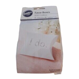 Wilton I DO Pillow Favor Boxes , 20 Count
